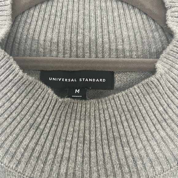 Universal Standard Gray and Black Crewneck Sweater - Picture 2 of 5